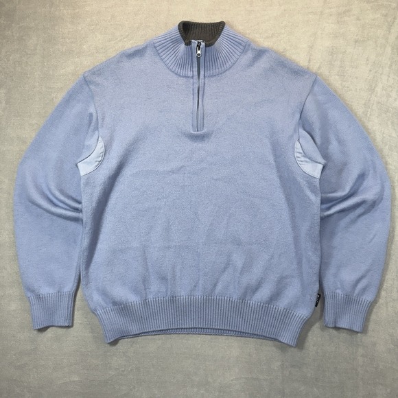 Beretta Wool Sweater 1/4 Zip Hunting Shooting Jacket Mens XXXL‎ 3XL Blue Italy
